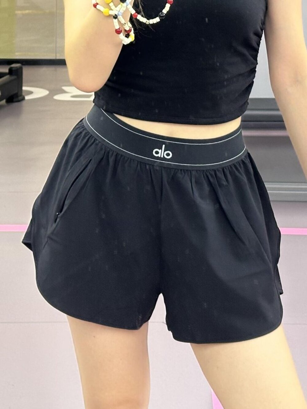 NWT ALO Yoga Match Point Shorts 🖤 Black Athletic Essential